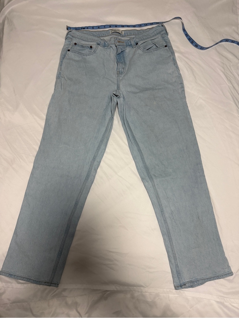 Abercombie & Fitch Midrise Light Blue Women’s Straight-Leg Jeans
